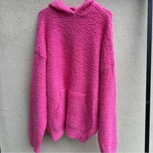 SKIMS Vibrant Pink Fuzzy Sweater